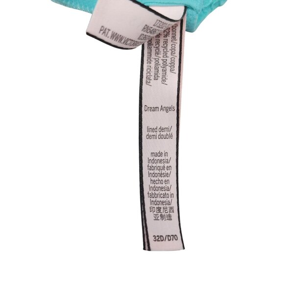 Victoria's Secret Dream Angels Push-Up Bra Size 32D Green - Picture 7 of 9